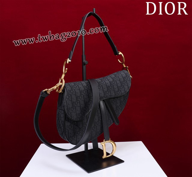 Dior专柜新款迪奥高仿原单长肩带大小号牛皮马鞍包手拎斜挎包 djfk1774